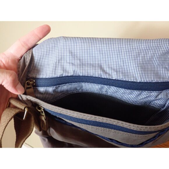 Keen Crossbody Cotton Canvas Casual Crossbody Purse Bag Gray - Picture 9 of 14